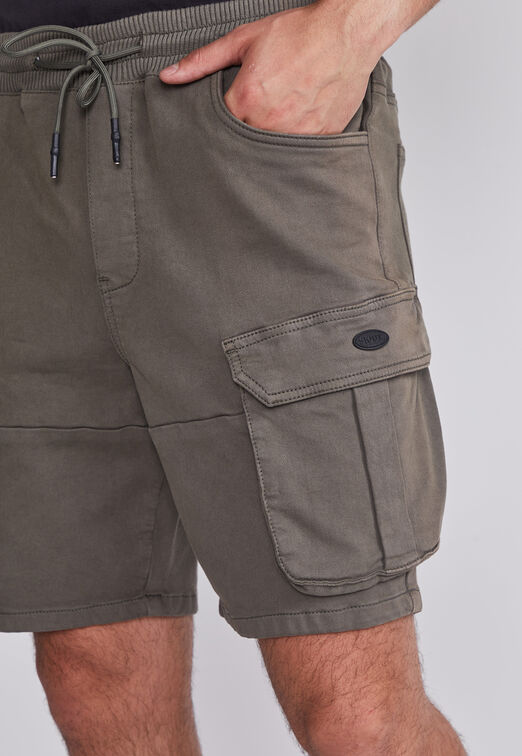 Bermuda Hombre Verde Cargo Cordon Sioux